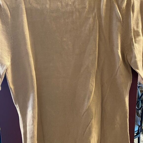 Light Brown Short Sleeve Top - Size 7 Juniors - Picture 5 of 13